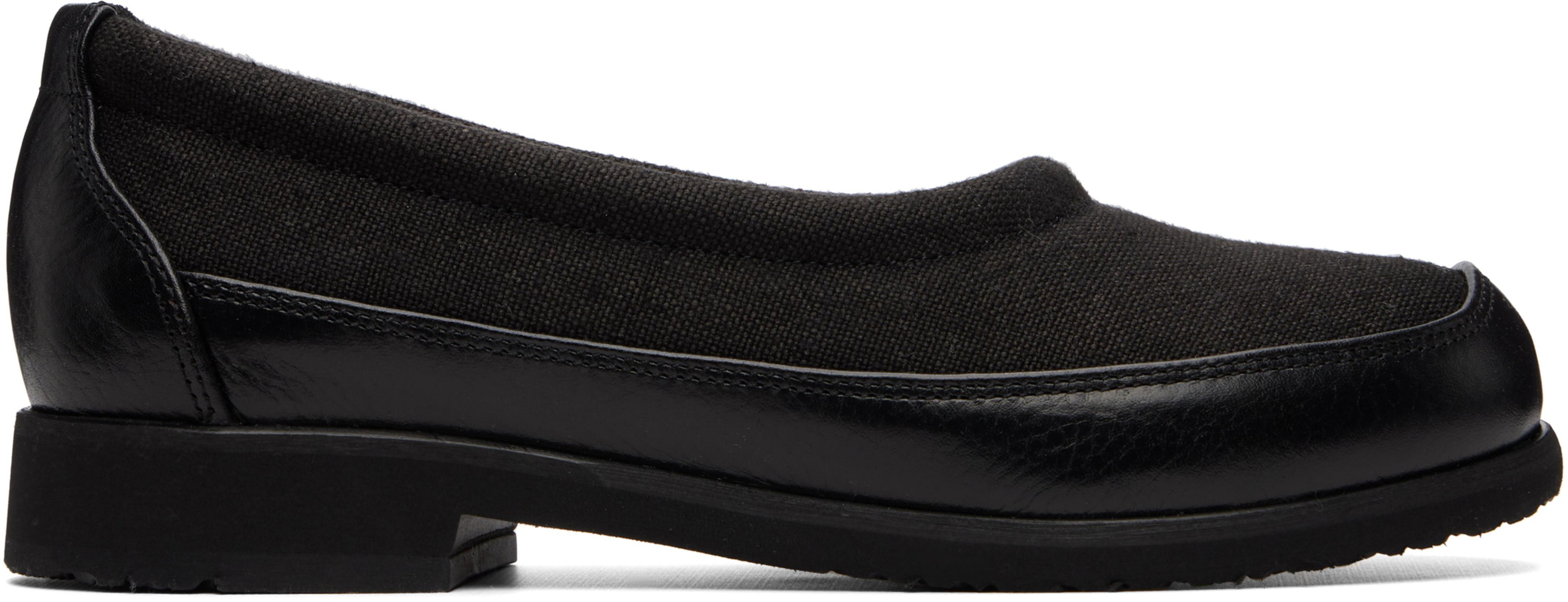 Black Bohemian Slipper Flats by OUR LEGACY