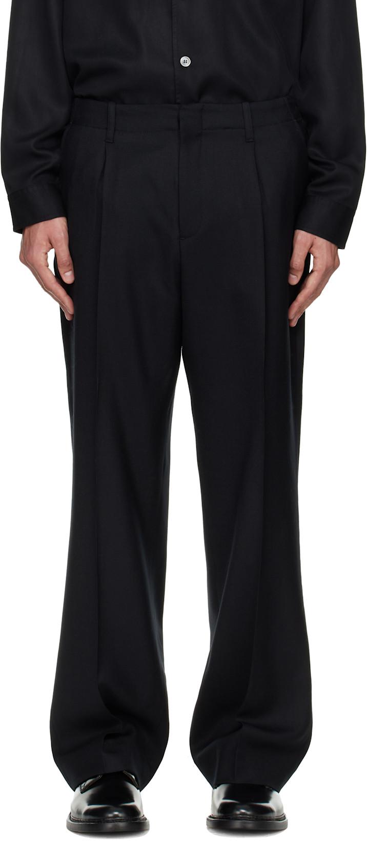 Black Borrowed Chino Trousers by OUR LEGACY