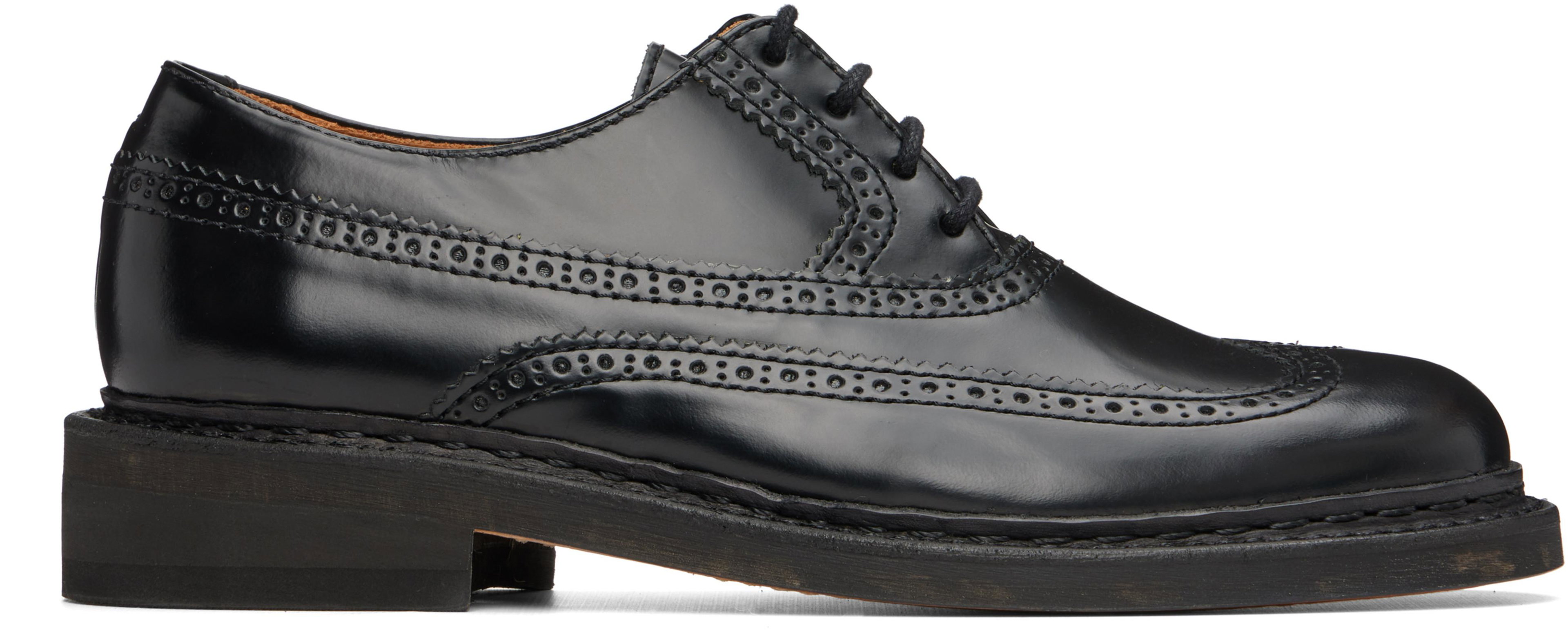 Black Brogue Parade Derbys by OUR LEGACY