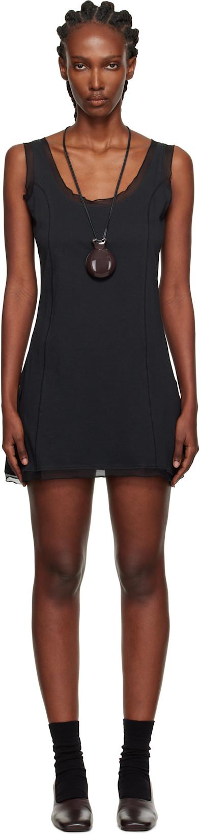 Black Dusk Minidress by OUR LEGACY