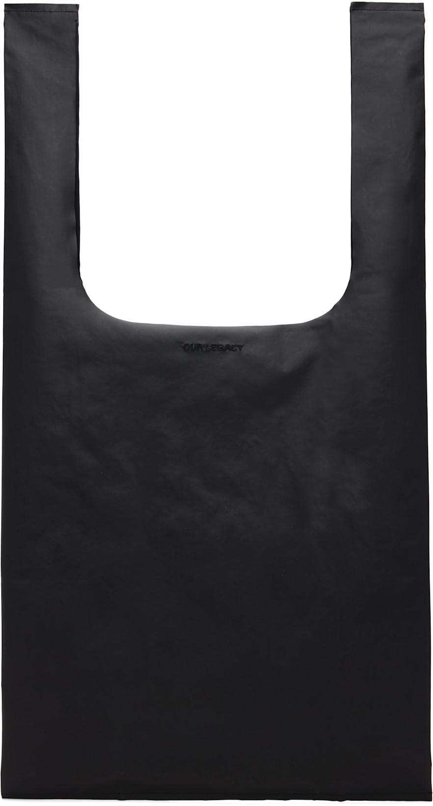 Black Grocery Tote by OUR LEGACY