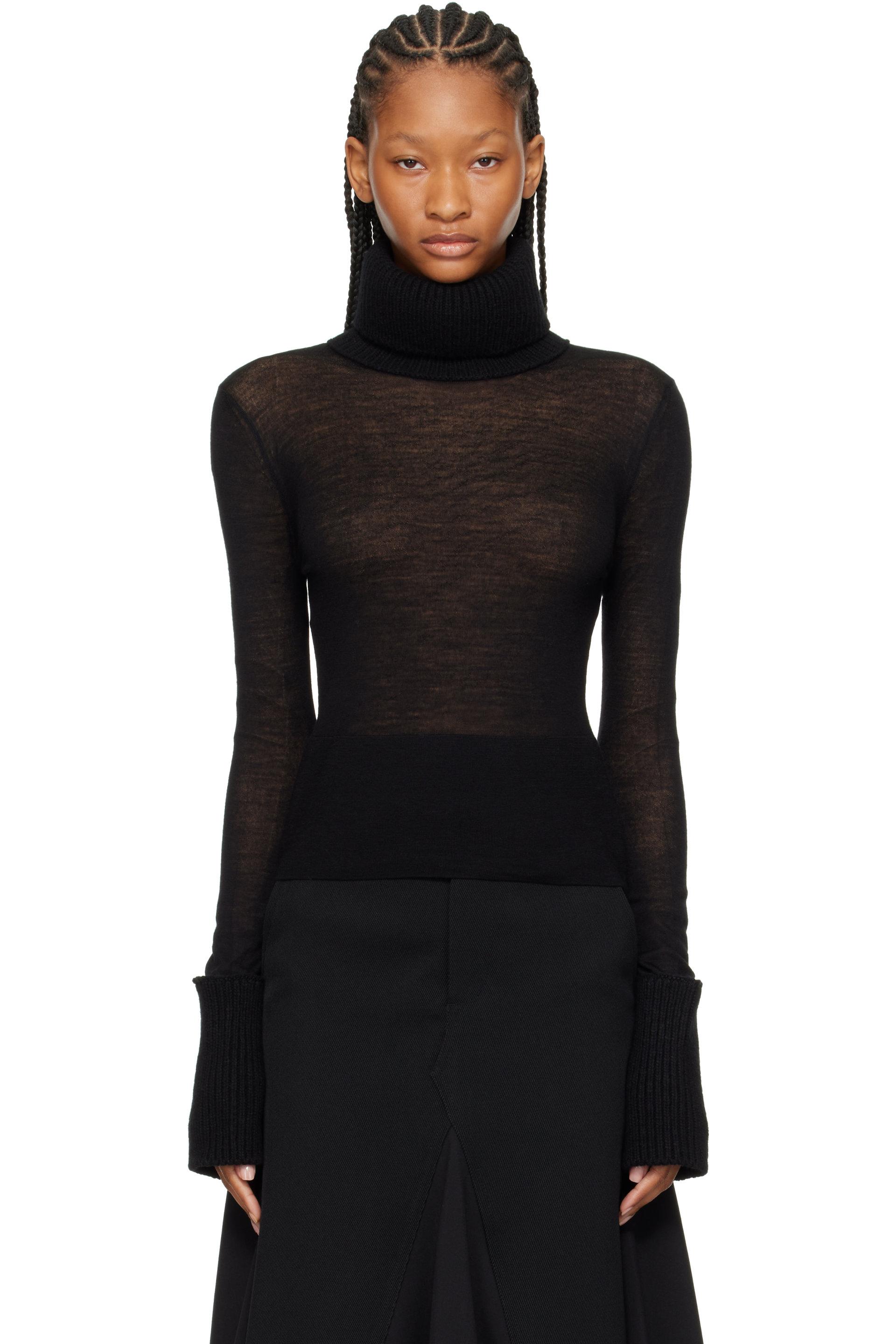 Black Inverse Turtleneck by OUR LEGACY