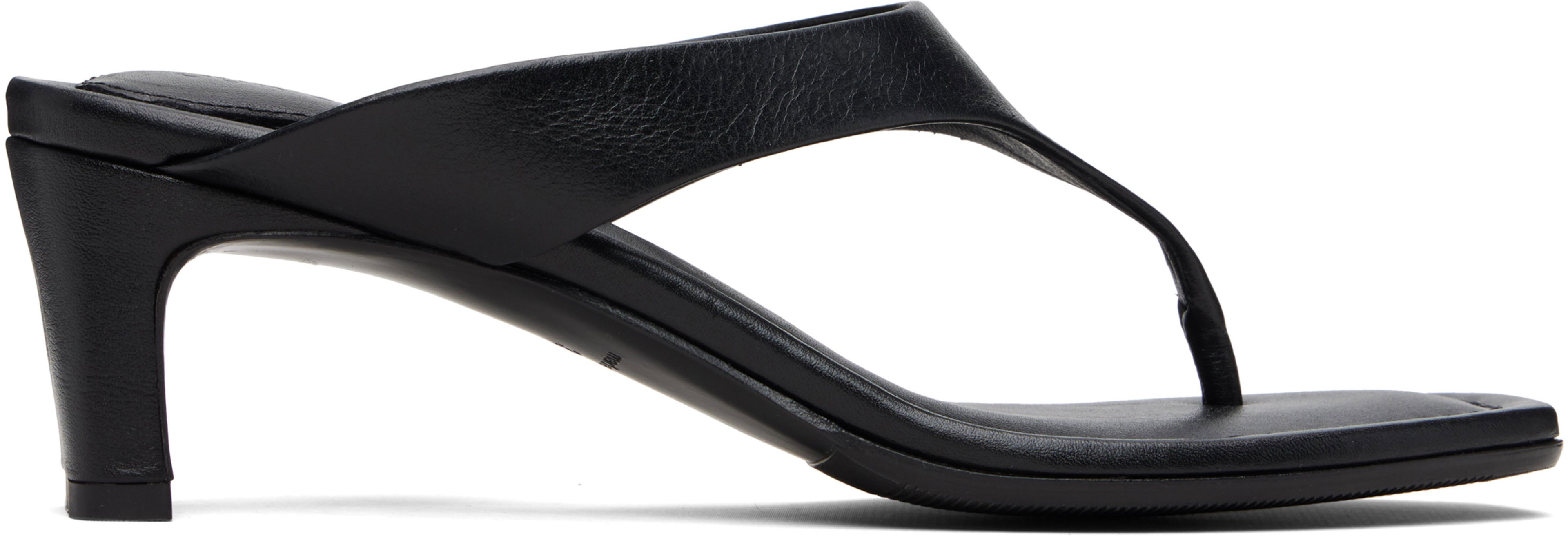 Black Karasu Heeled Sandals by OUR LEGACY