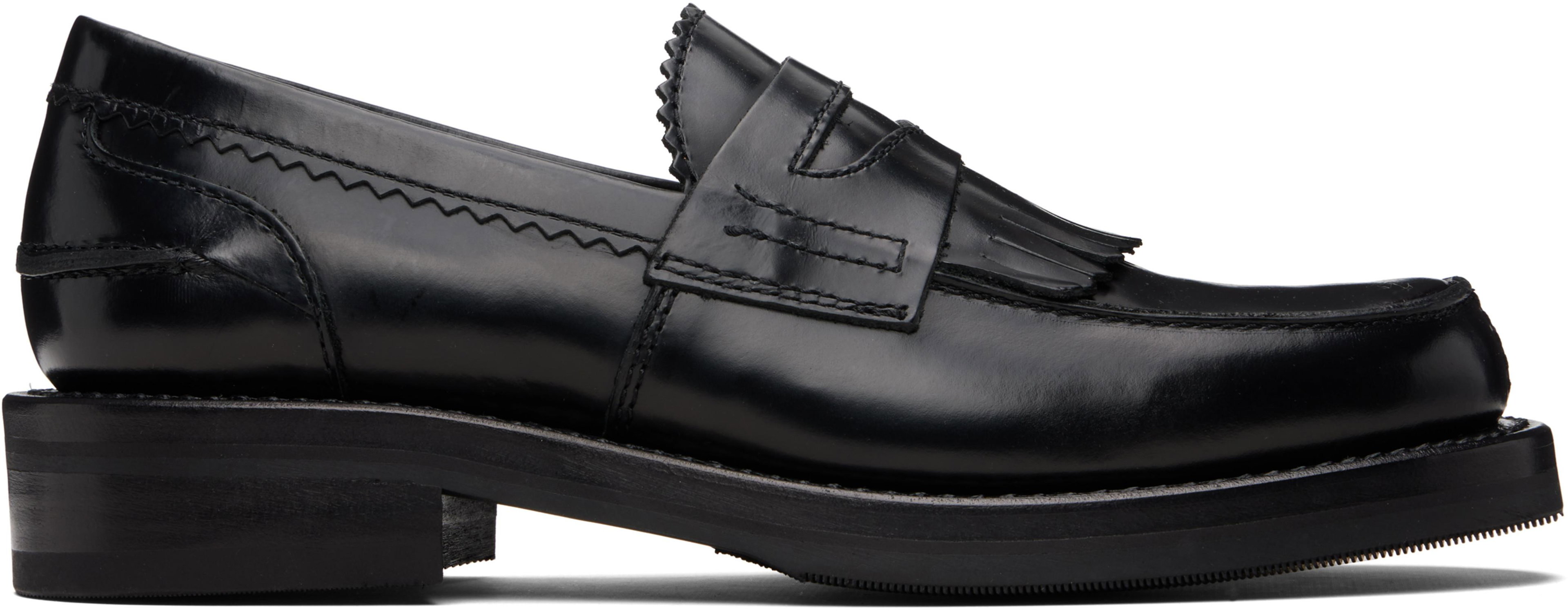 Black Leather Loafers by OUR LEGACY