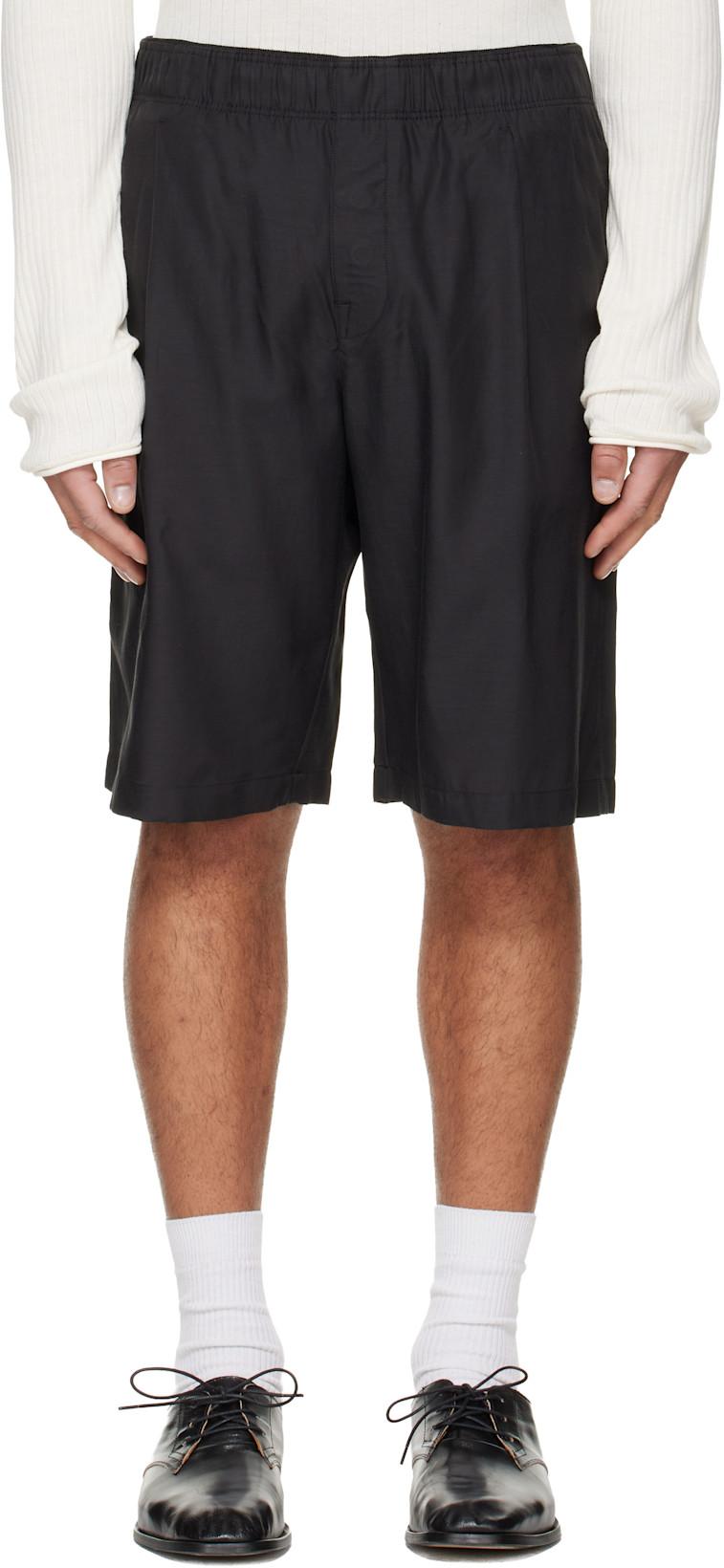 Black Leisure Shorts by OUR LEGACY