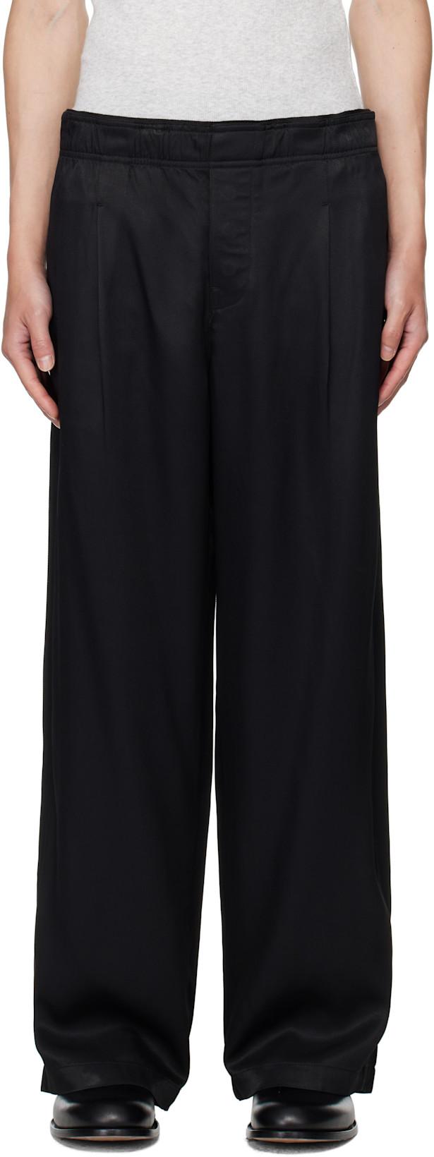 Black Leisure Trousers by OUR LEGACY