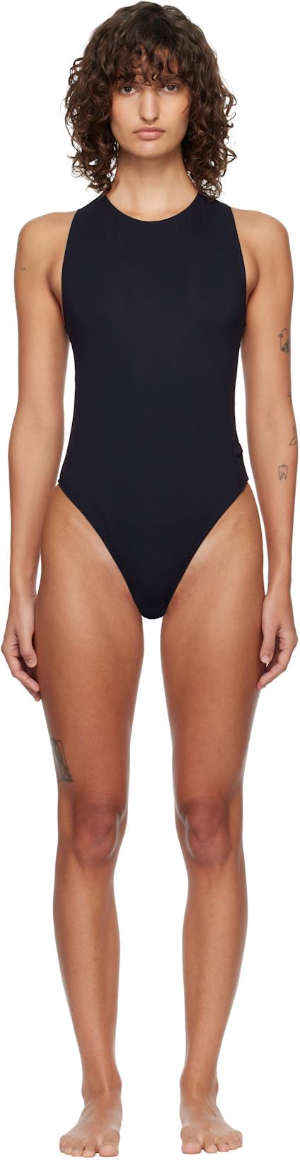 Black Loen Swimsuit by OUR LEGACY