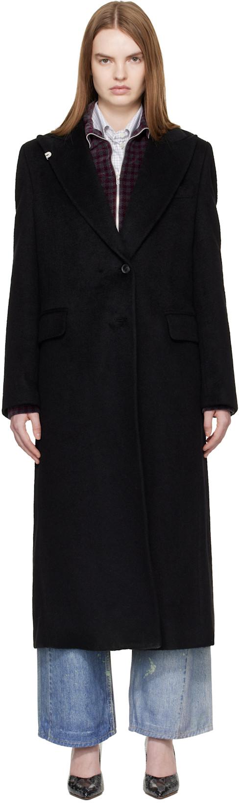 Black Manta Coat by OUR LEGACY