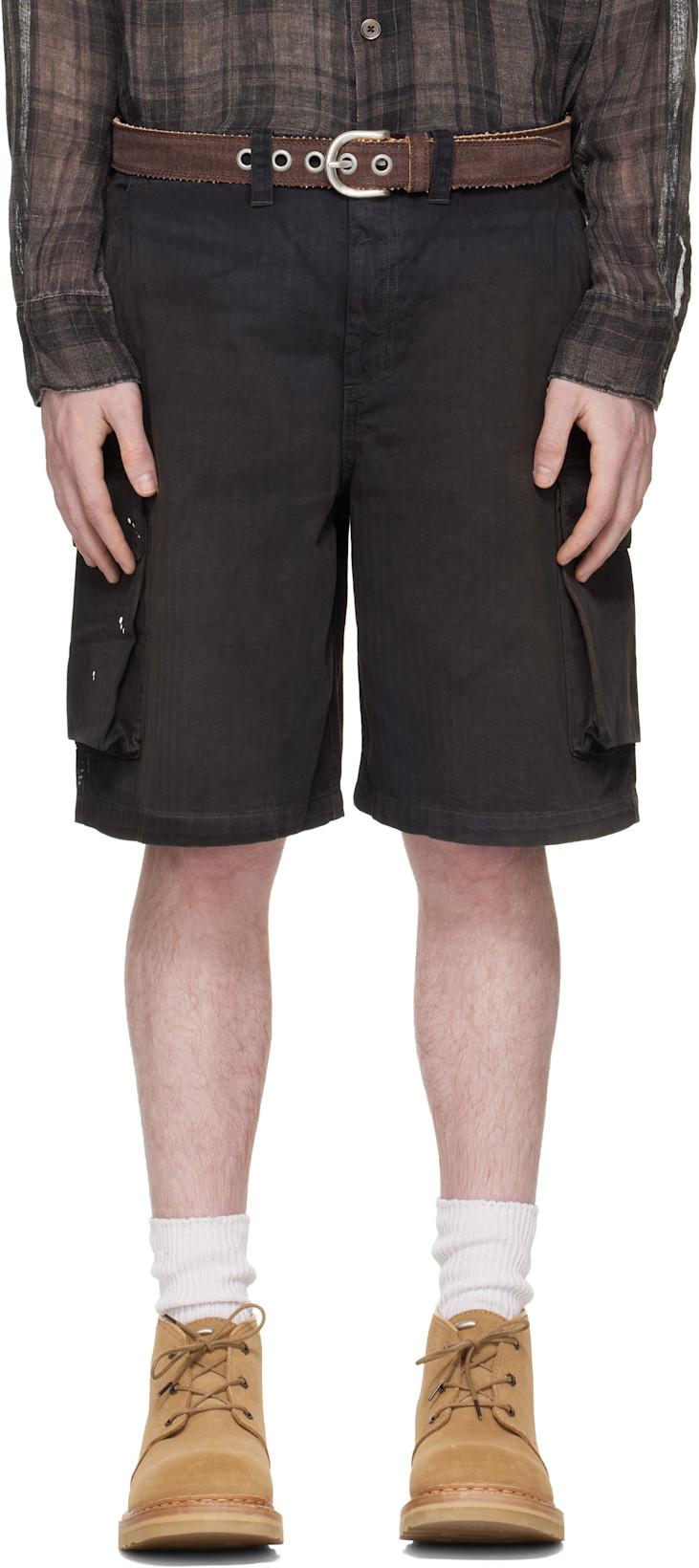 Black Mount Shorts by OUR LEGACY