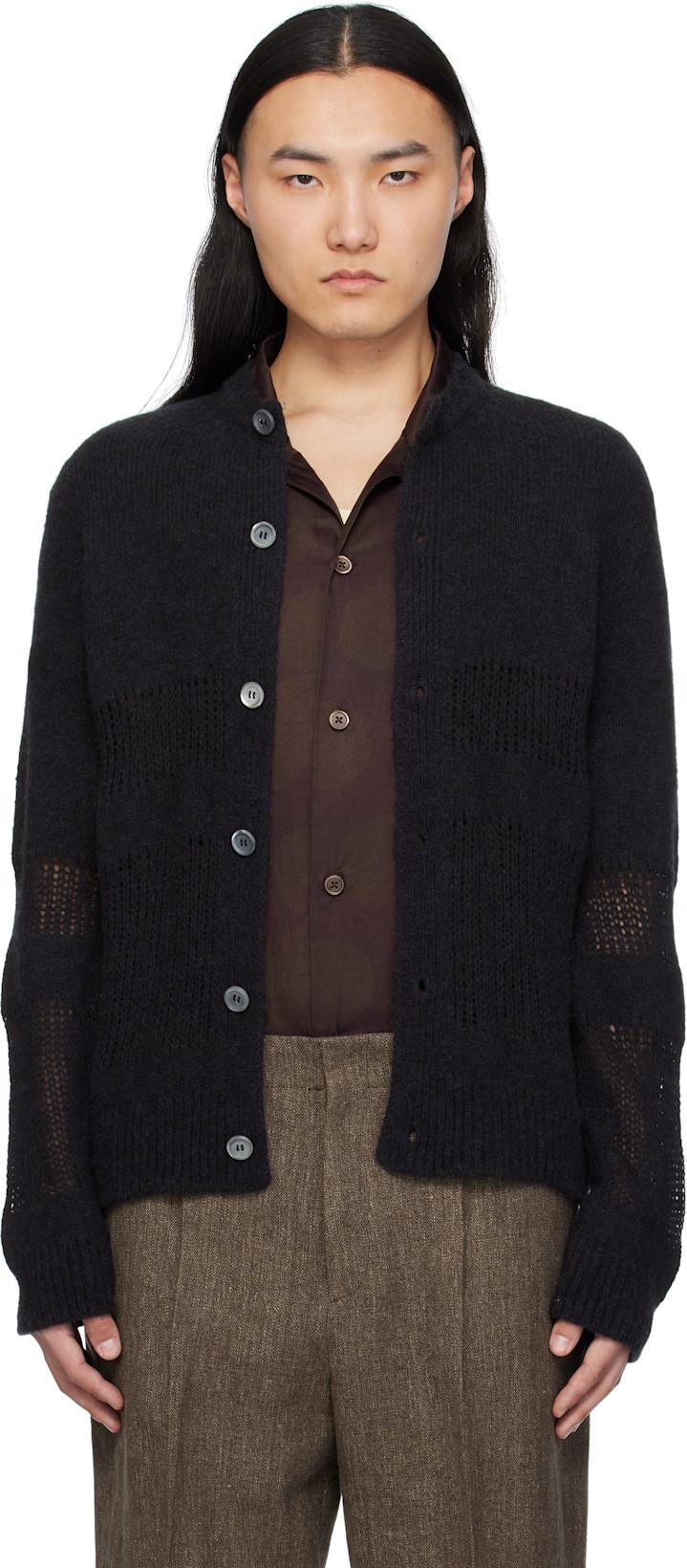 Black Opa Cardigan by OUR LEGACY