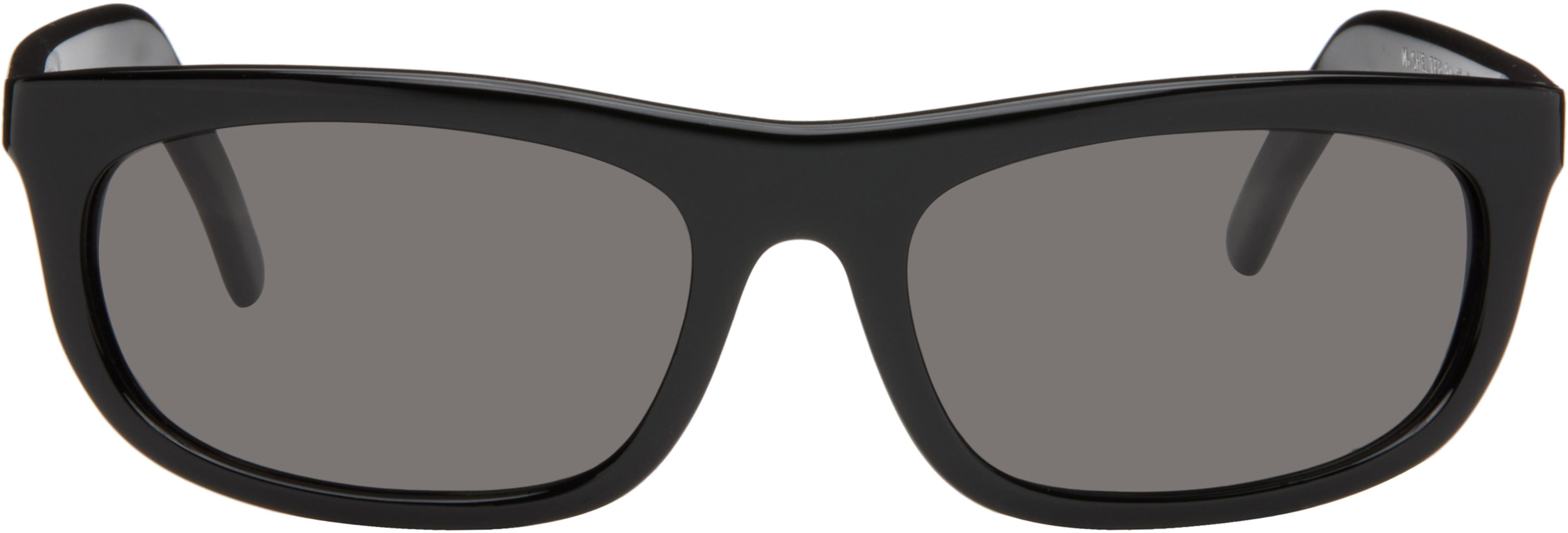 Black Shelter Sunglasses by OUR LEGACY