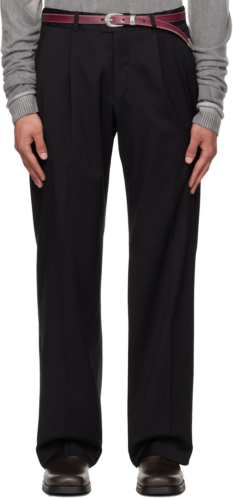 Black Slack Trousers by OUR LEGACY