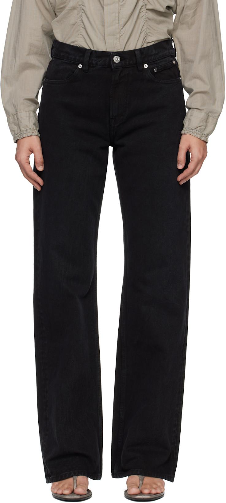 Black Wata Cut Jeans by OUR LEGACY
