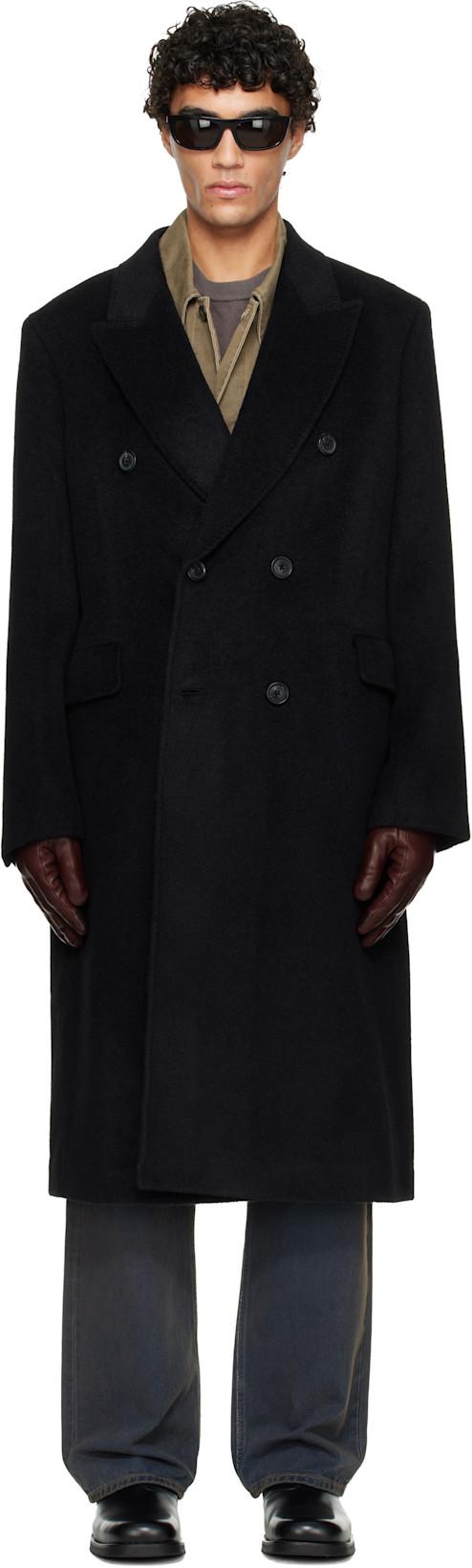 Black Whale Coat by OUR LEGACY