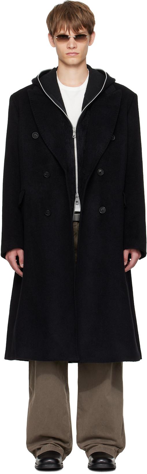 Black Whale Coat by OUR LEGACY