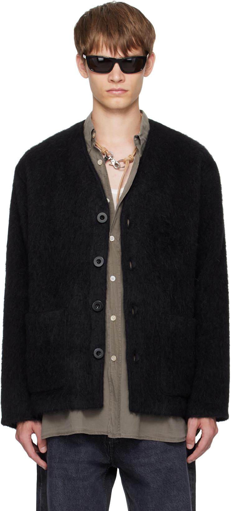 Black Wool Cardigan by OUR LEGACY