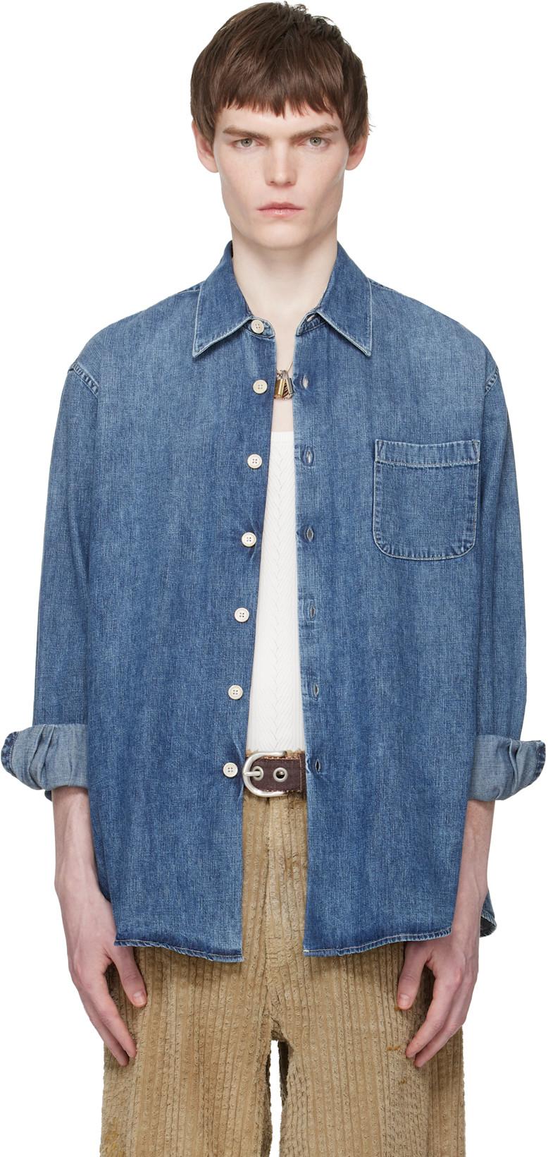 Blue Above Denim Shirt by OUR LEGACY