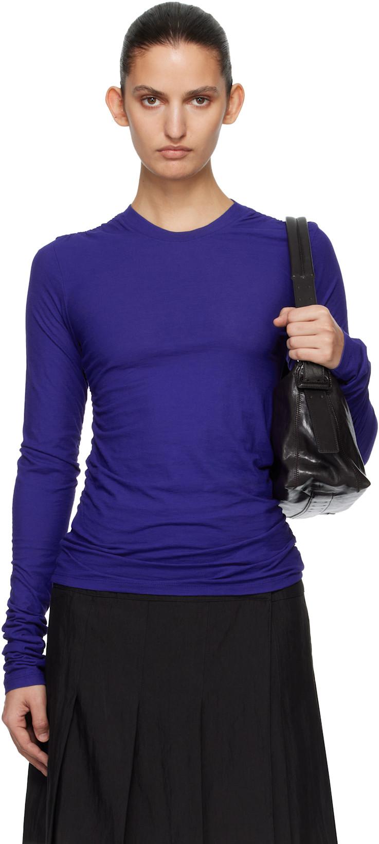 Blue Strain Slim Longsleeve Top by OUR LEGACY