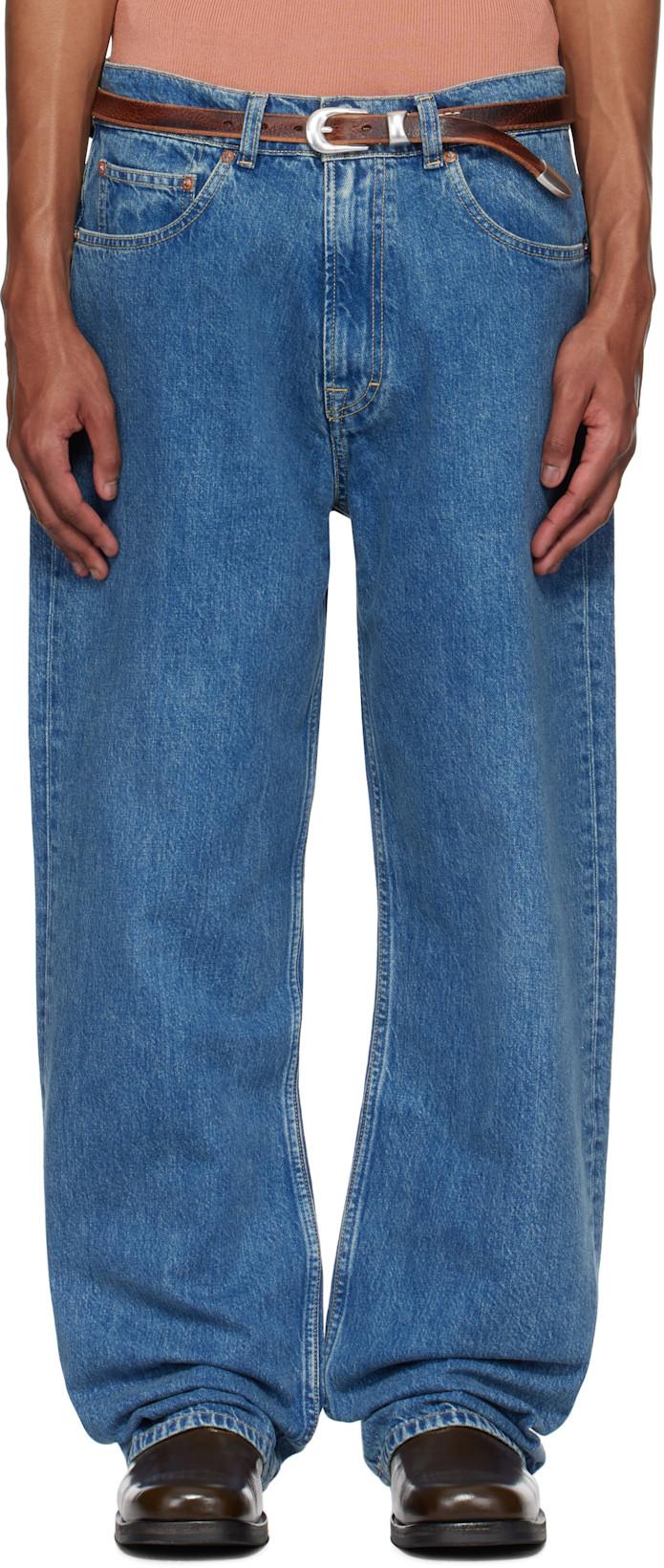 Blue Third Cut Jeans by OUR LEGACY