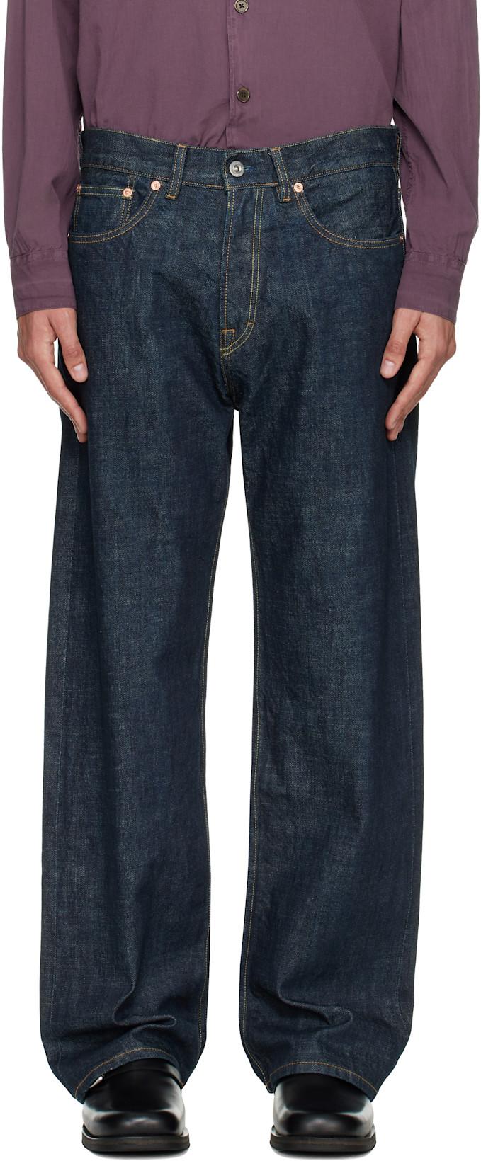 Blue Third Cut Jeans by OUR LEGACY