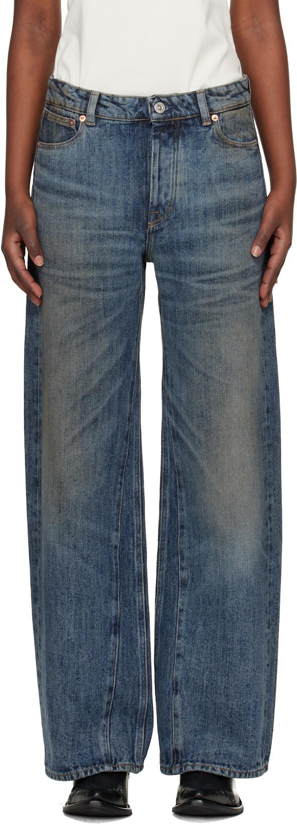 Blue Treble Cut Jeans by OUR LEGACY