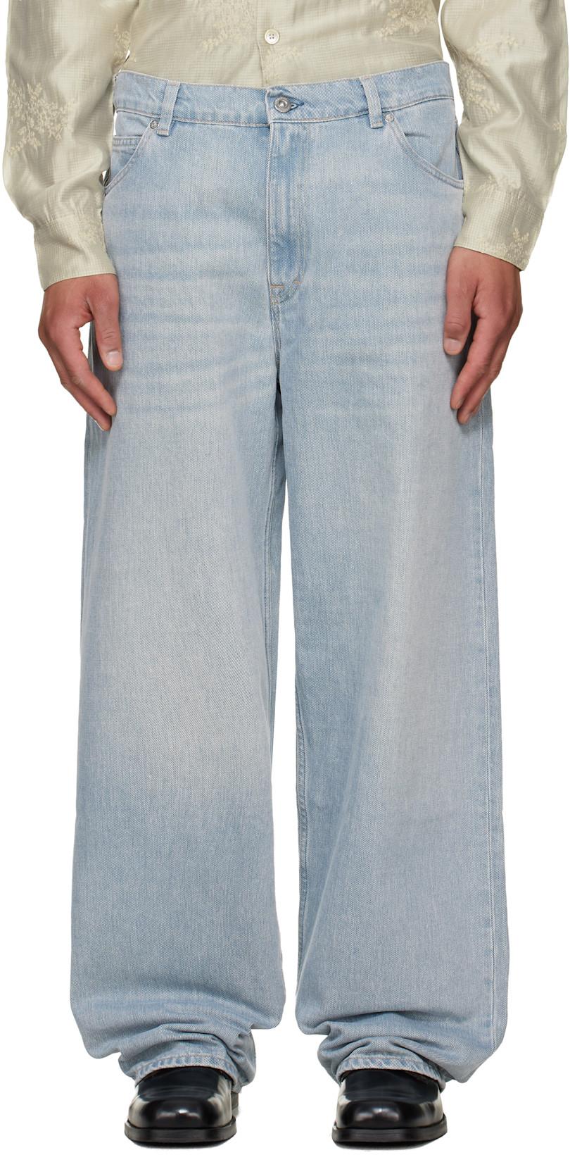Blue Vast Cut Jeans by OUR LEGACY
