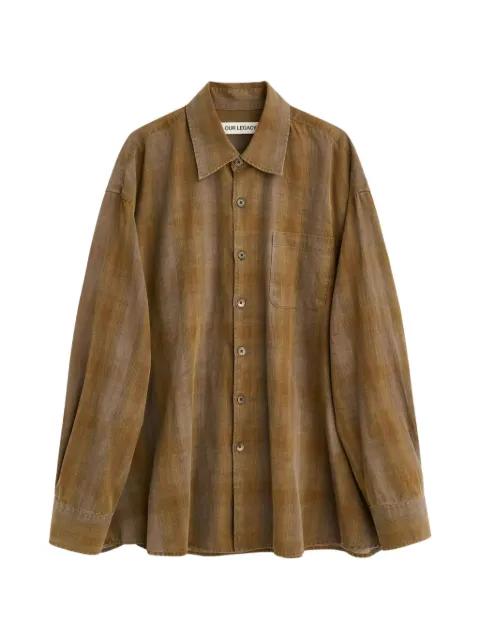 Borrowed checked-pattern shirt by OUR LEGACY