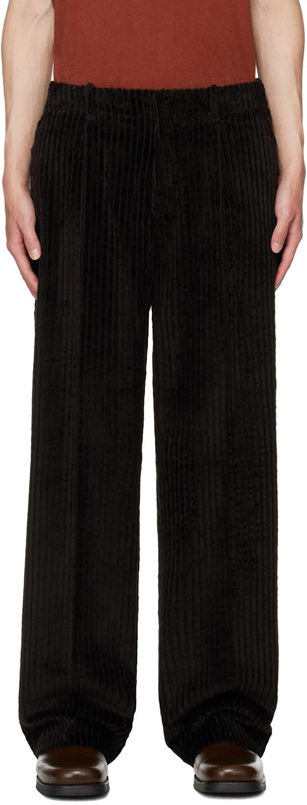 Brown Borrowed Chino Trousers by OUR LEGACY