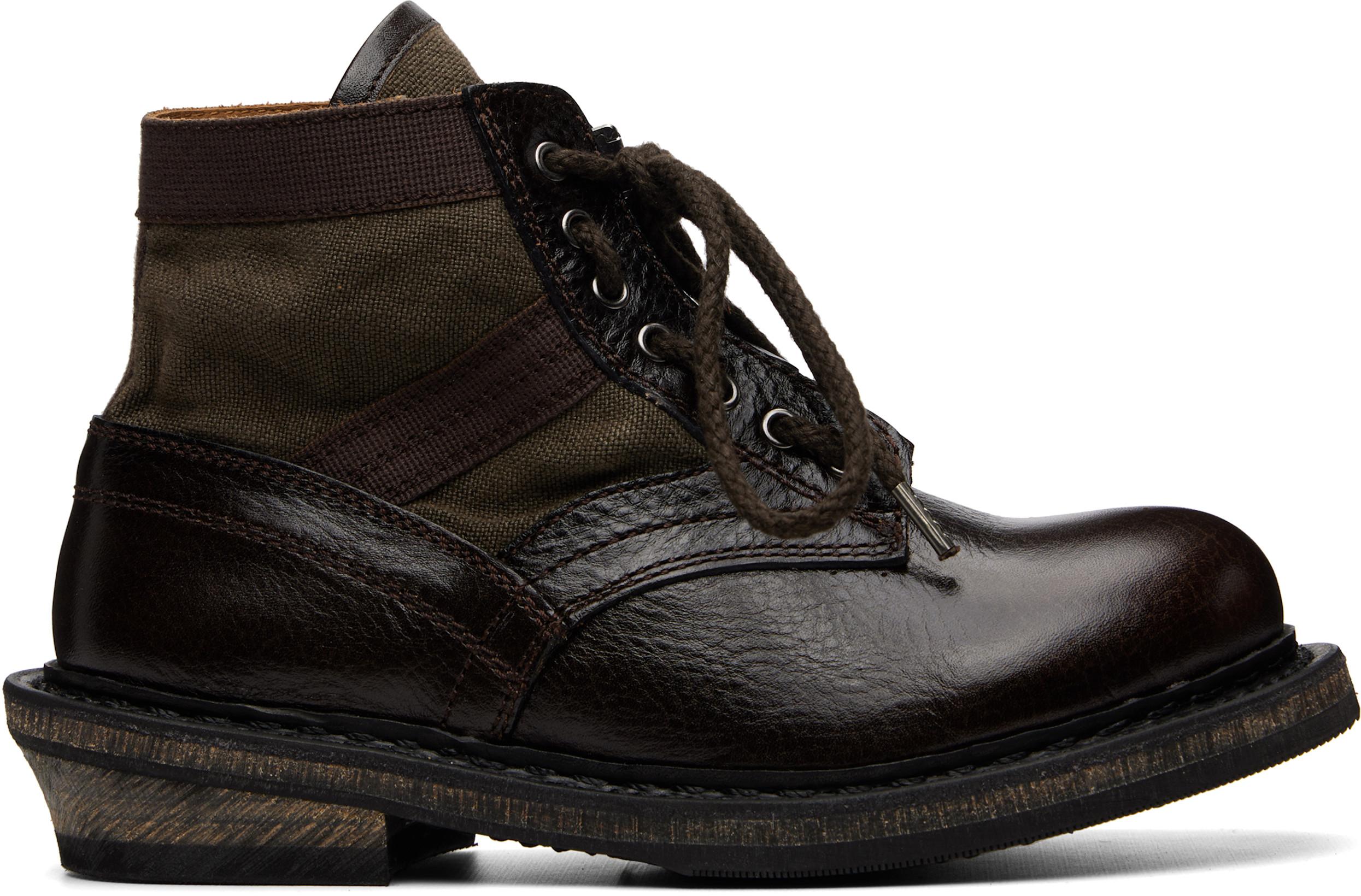 Brown Bushline Boots by OUR LEGACY