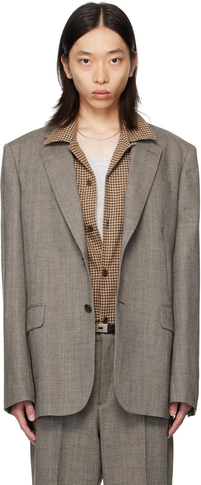 Brown Ceremony Blazer by OUR LEGACY