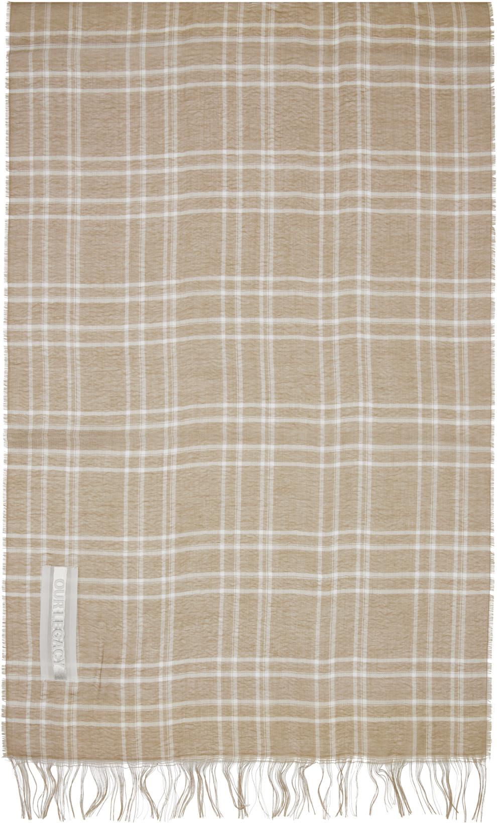 Brown Cottage Scarf by OUR LEGACY