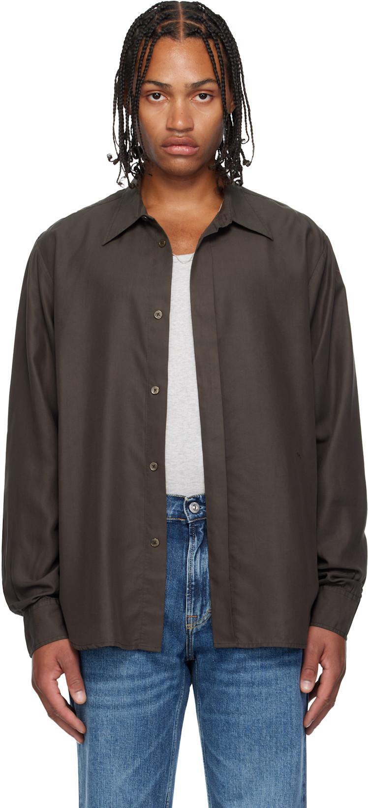 Brown Evening Shirt by OUR LEGACY