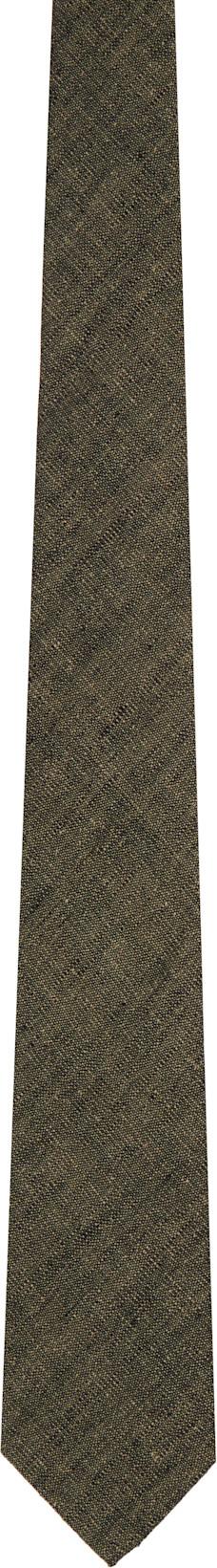 Brown Linen Tie by OUR LEGACY