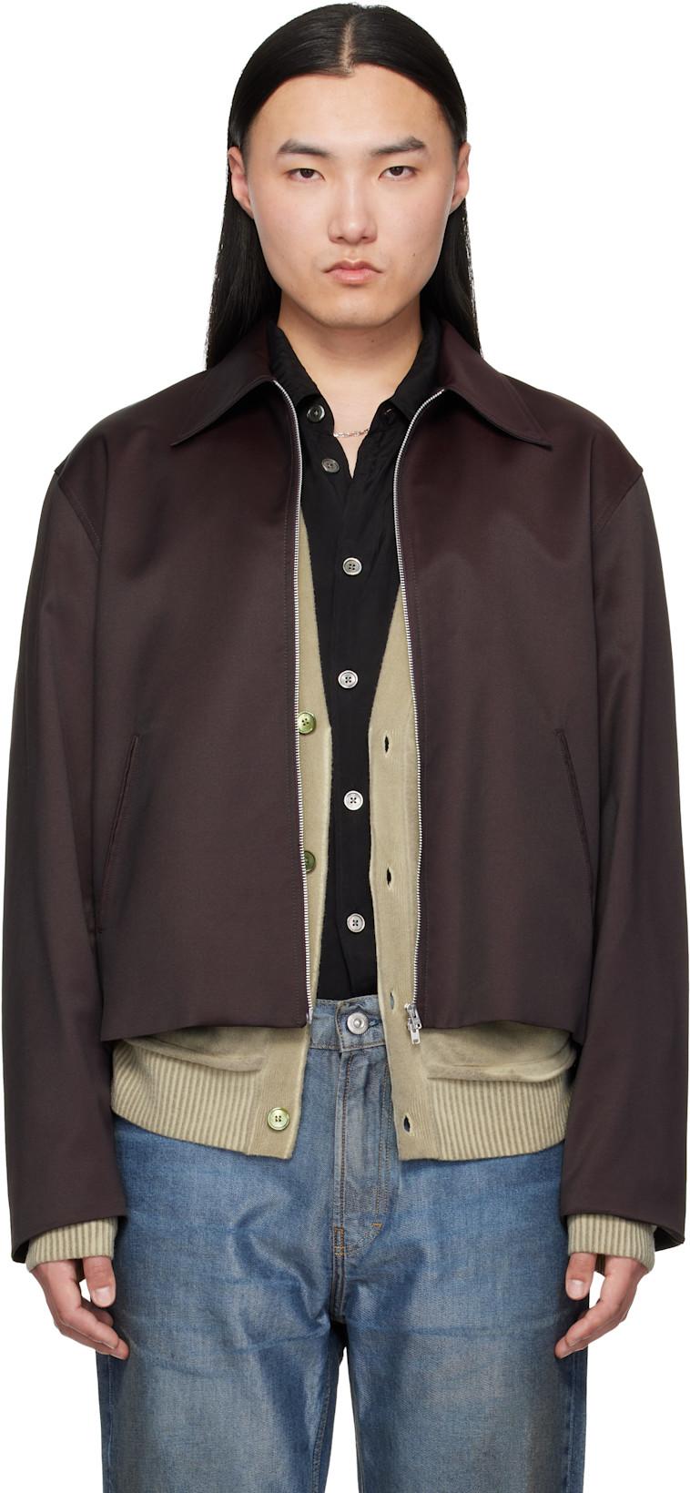 Brown Mini Jacket by OUR LEGACY