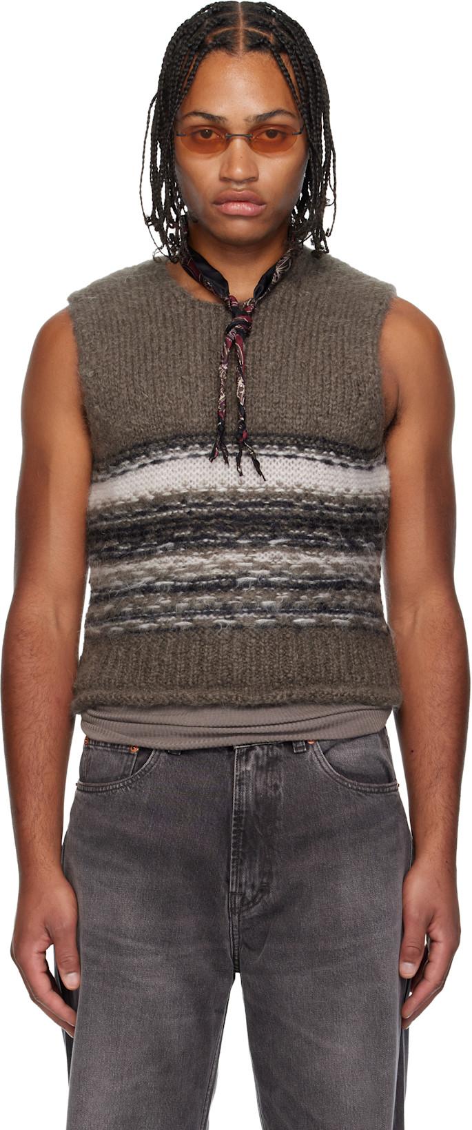 Brown Pleaser Tank Sweater by OUR LEGACY