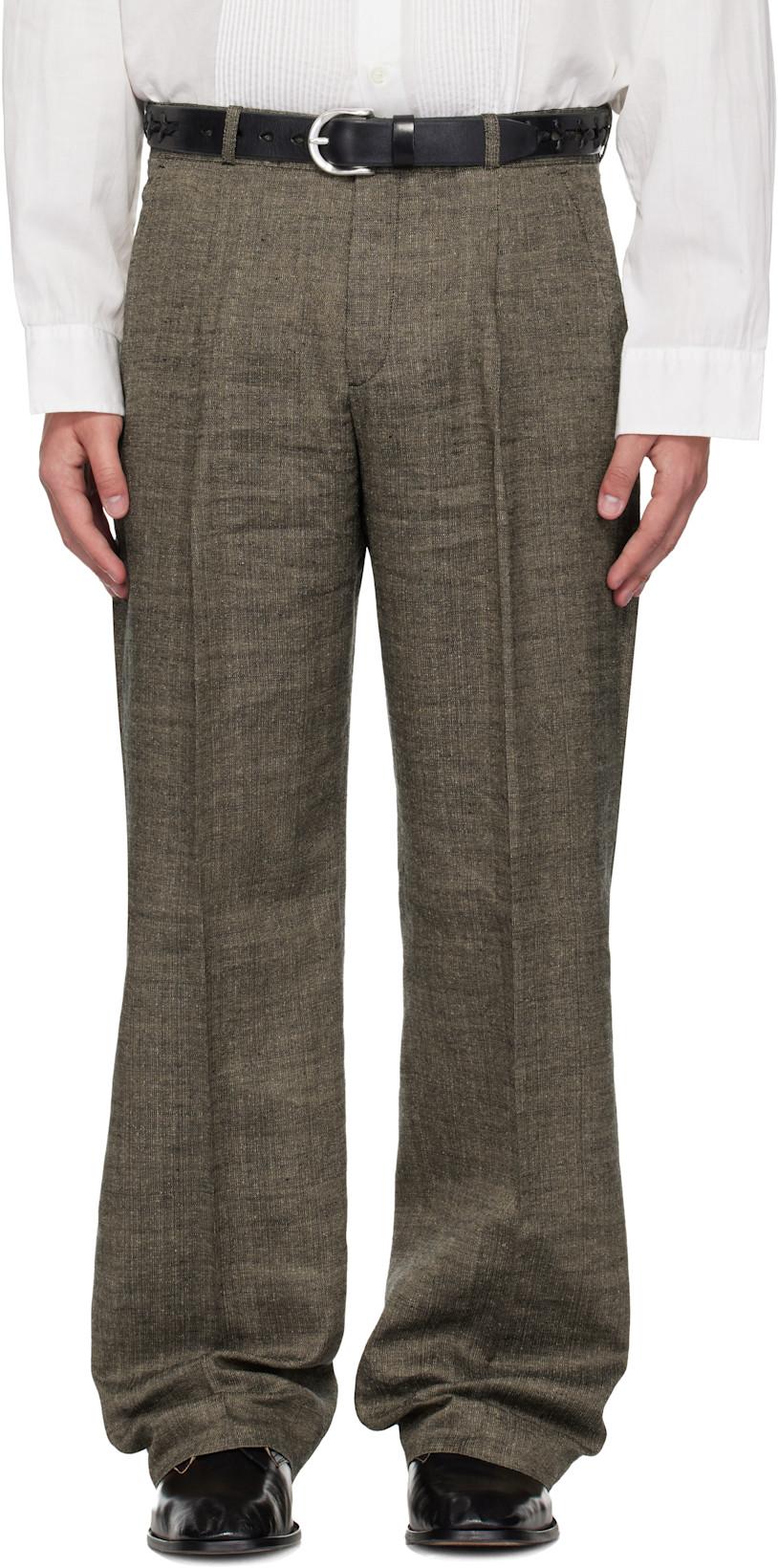 Brown Slack Trousers by OUR LEGACY