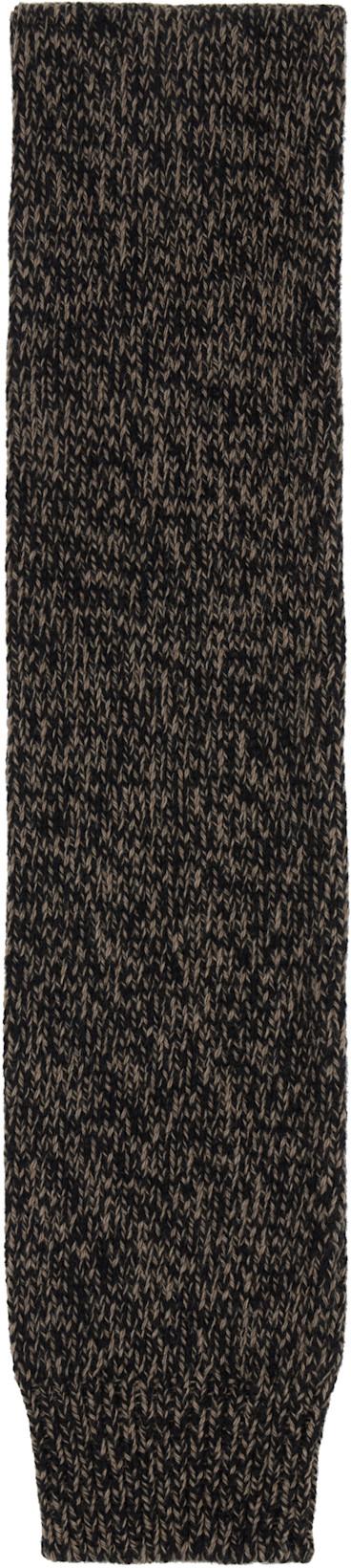 Brown & Black Sleeve Scarf by OUR LEGACY
