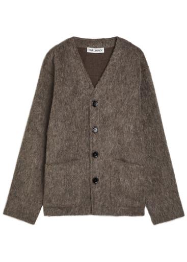 Brushed knit cardigan by OUR LEGACY