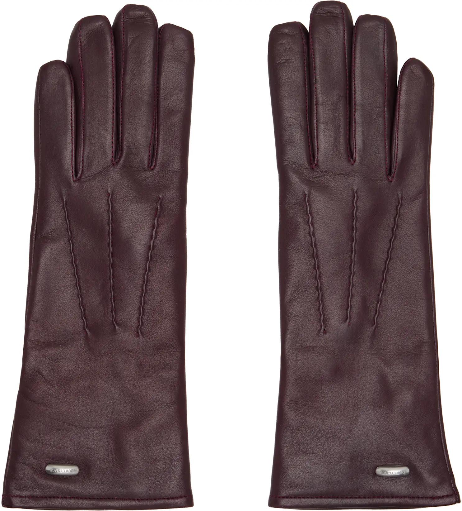 Burgundy Her Gloves by OUR LEGACY