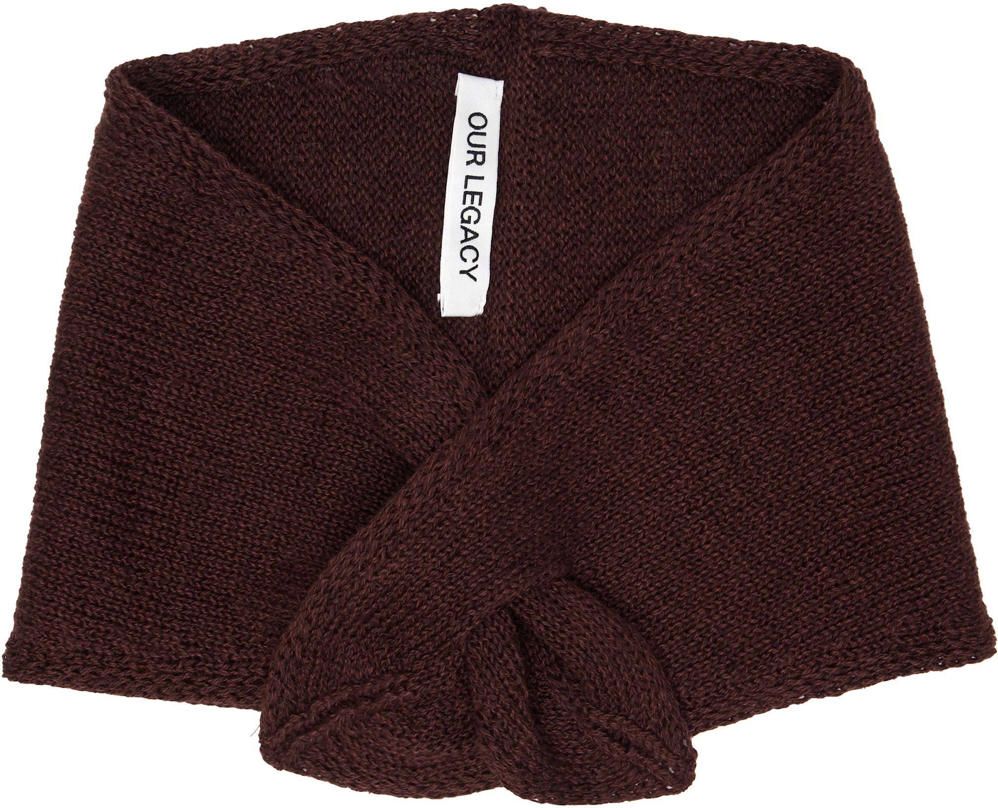 Burgundy Miniature Scarf by OUR LEGACY