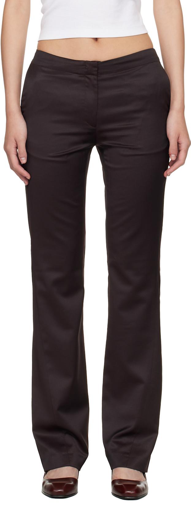 Burgundy Poise Trousers by OUR LEGACY