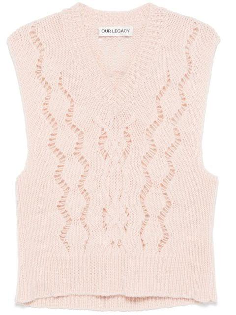 Cable Michigan vest by OUR LEGACY