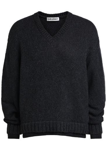 False layered-effect merino wool jumper by OUR LEGACY
