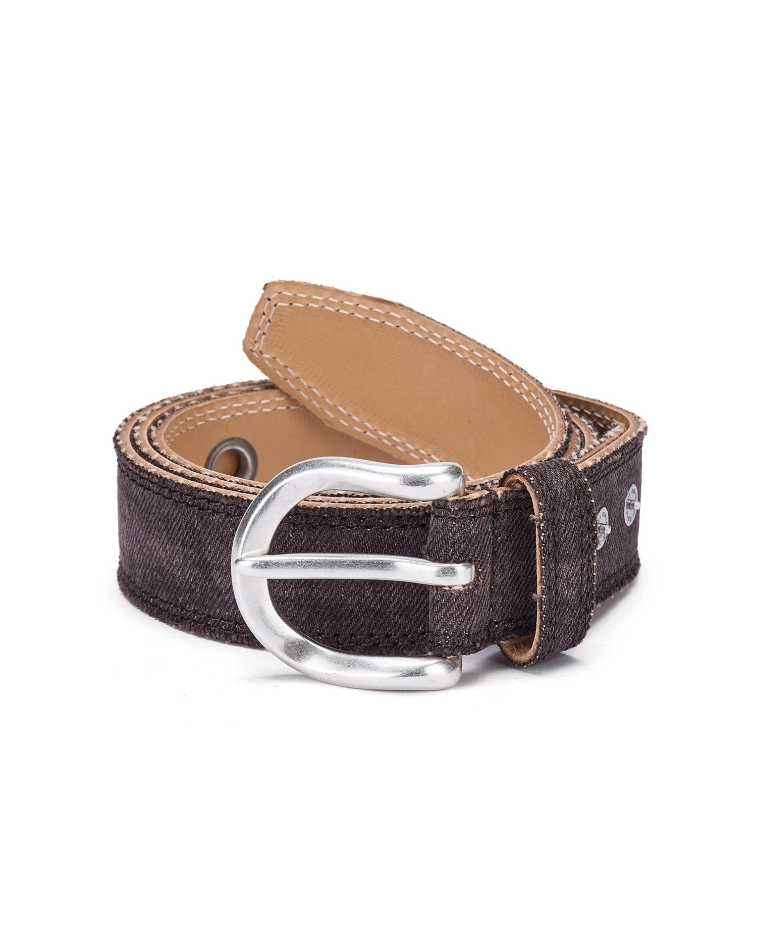 Fringed denim belt by OUR LEGACY