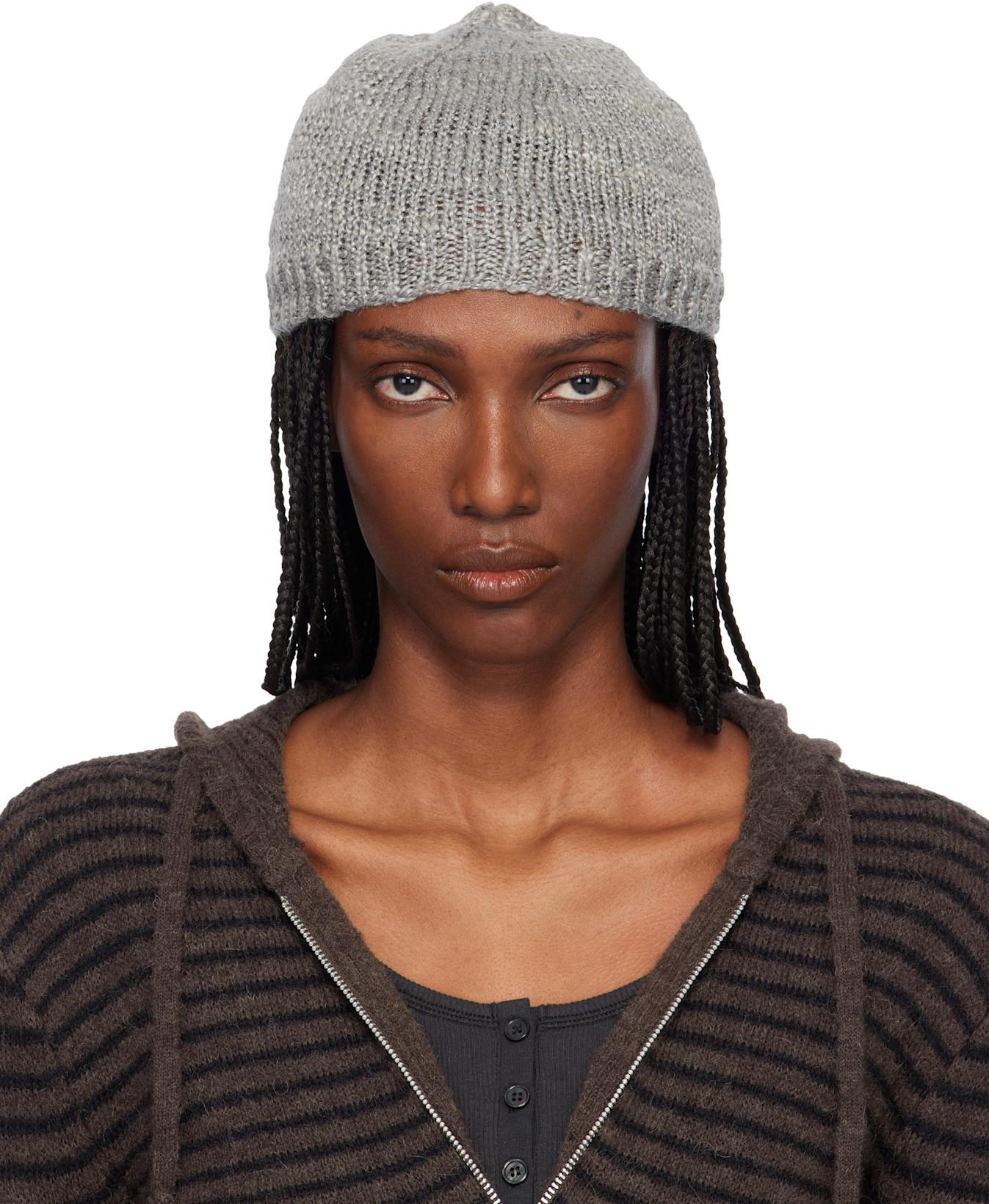Gray Classic Beanie by OUR LEGACY