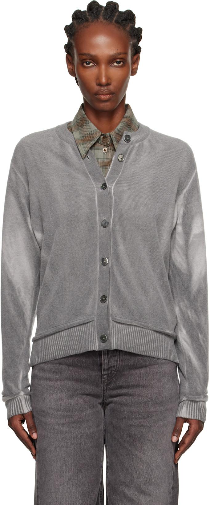 Gray Dual Cardigan by OUR LEGACY