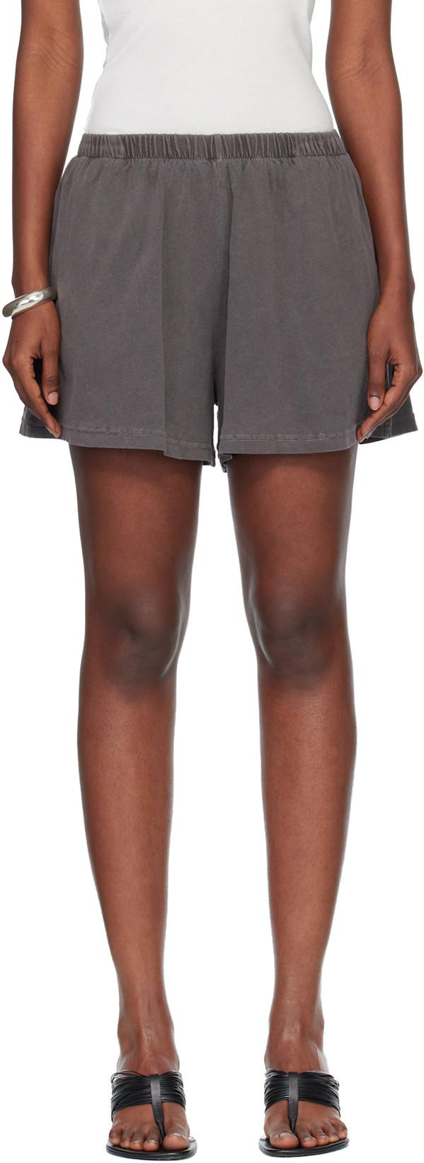 Gray Gored Shorts by OUR LEGACY