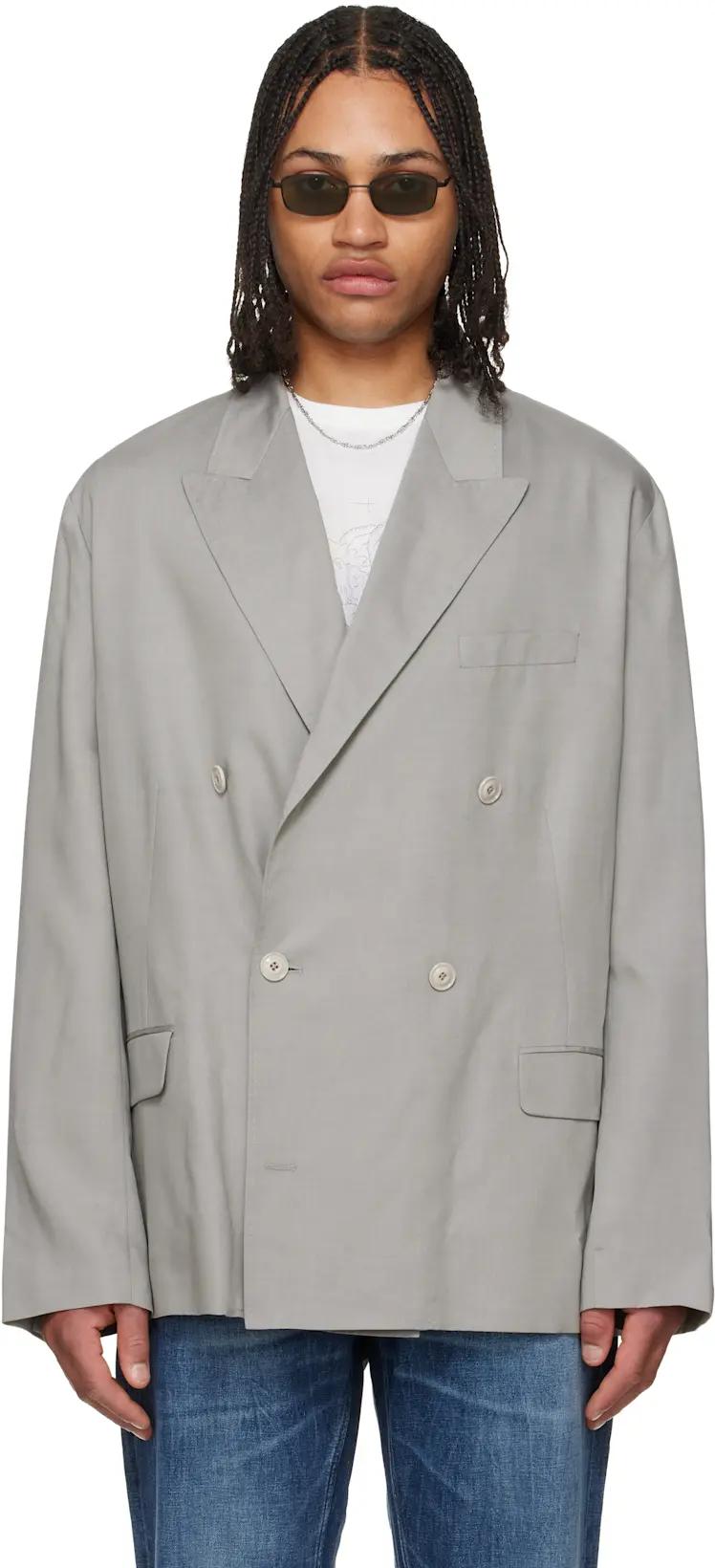 Gray Halt Blazer by OUR LEGACY