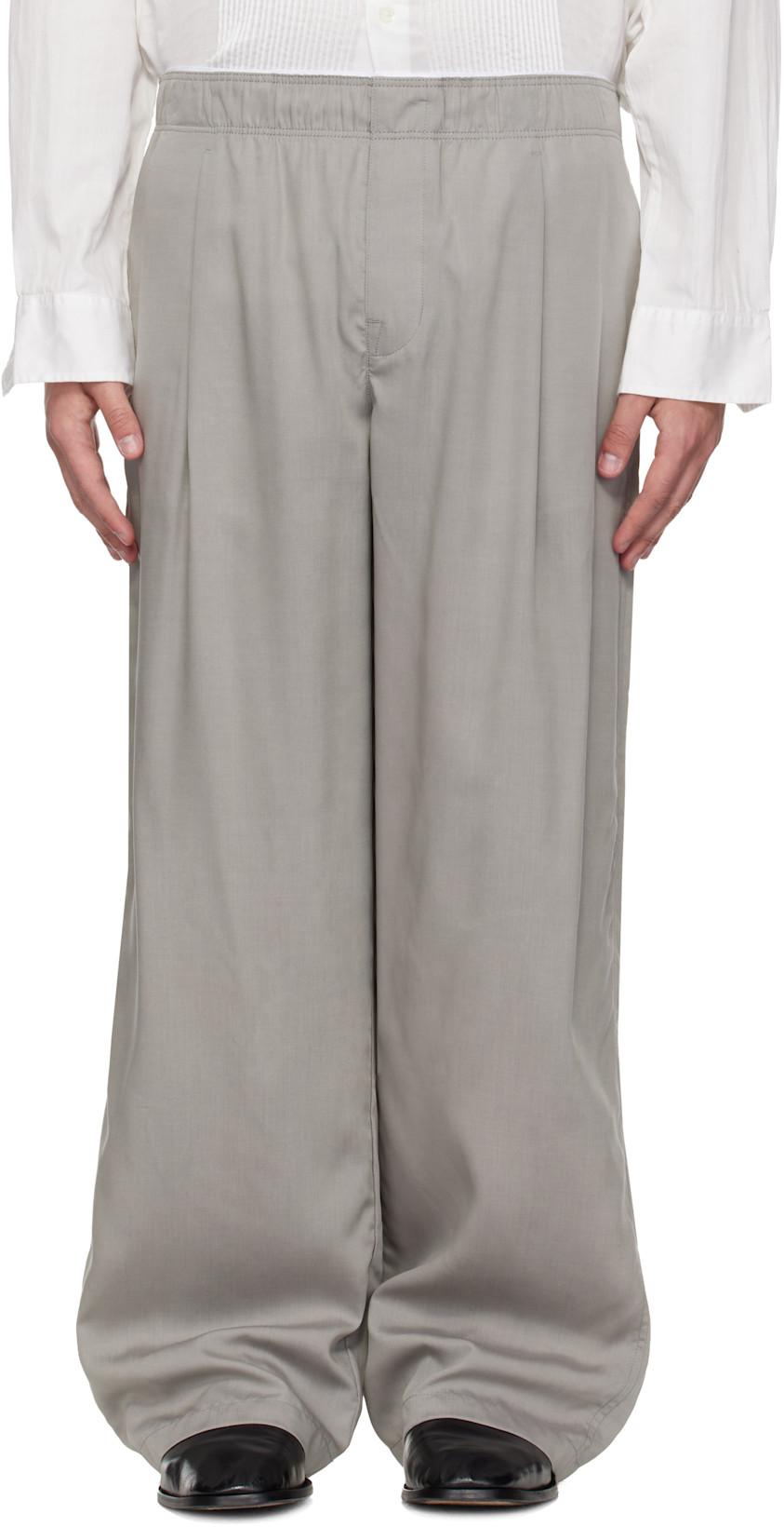 Gray Leisure Trousers by OUR LEGACY