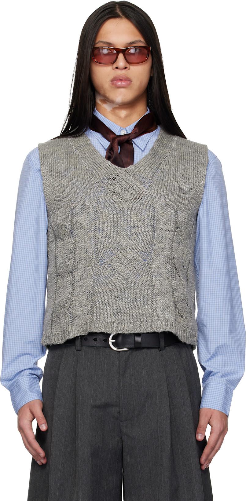 Gray Link Vest by OUR LEGACY
